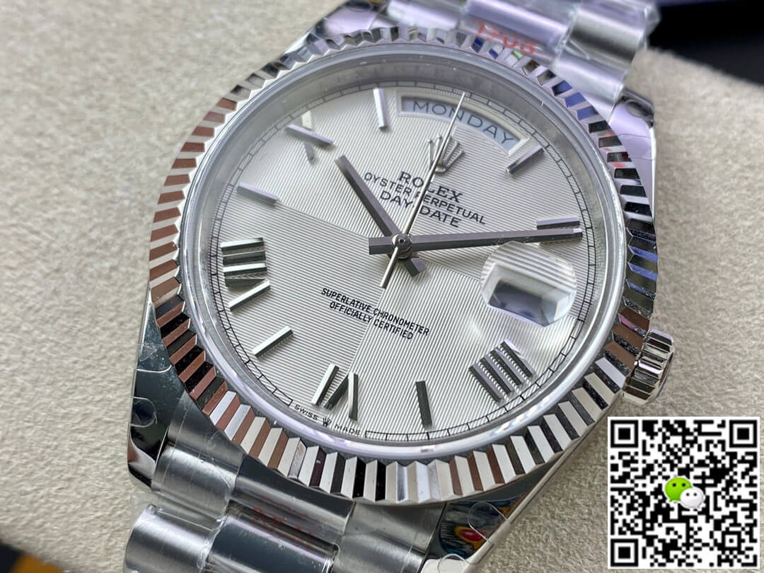 Rolex Day Date 228239-83419 EW Factory Silver Dial