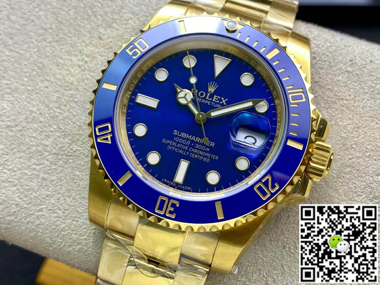 Rolex Submariner M116618LB-0003 VS Factory Yellow Gold