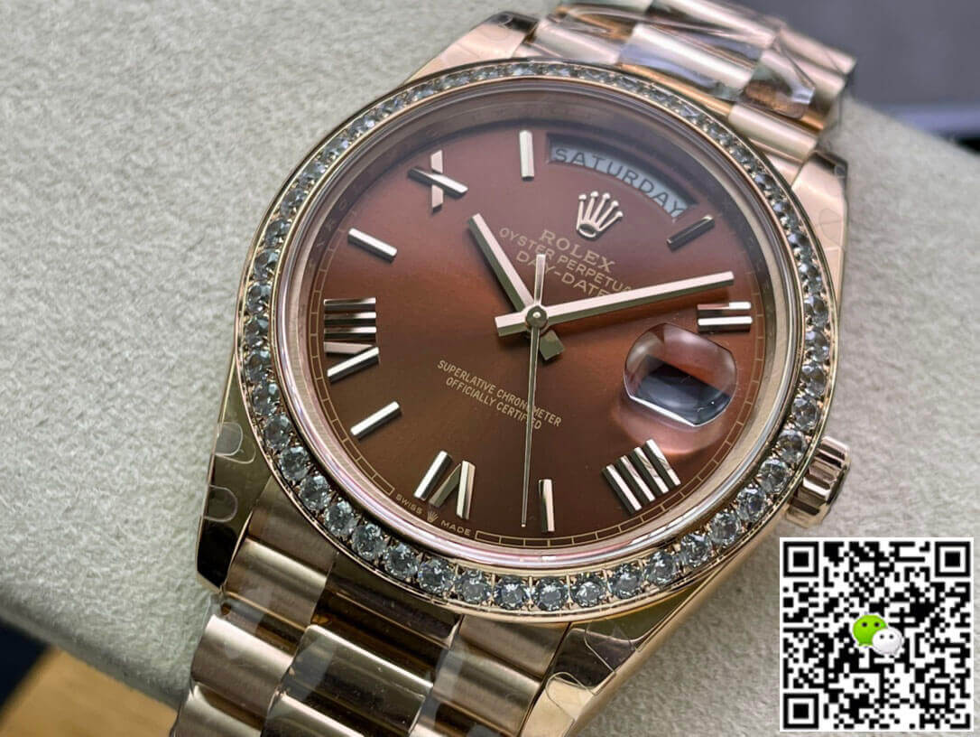 Rolex Day Date M228345RBR-0009 EW Factory Rose Gold