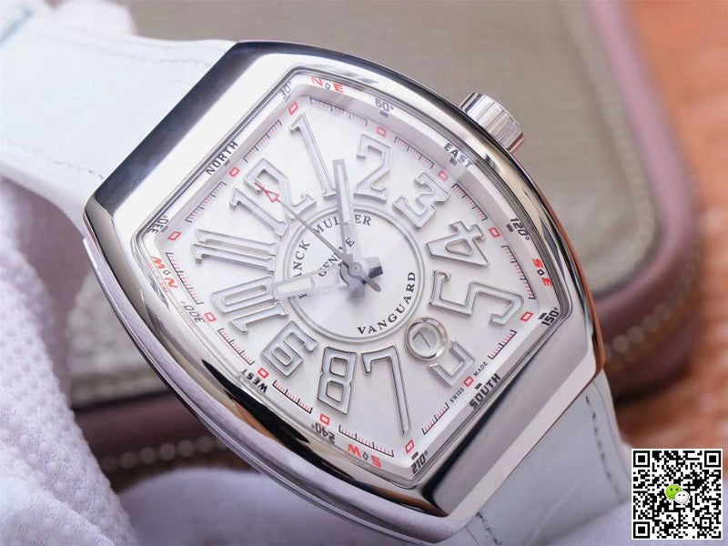 Franck Muller Vanguard V 45 SC DT 5N BC ZF Factory White Dial
