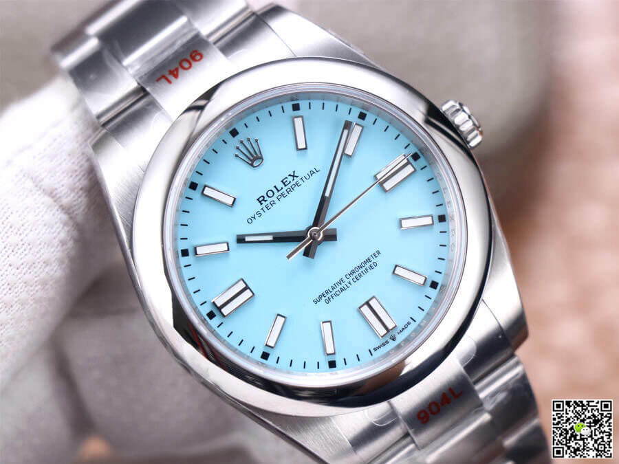 Rolex Oyster Perpetual M124300-0006 41MM EW Factory Turquoise Blue Dial