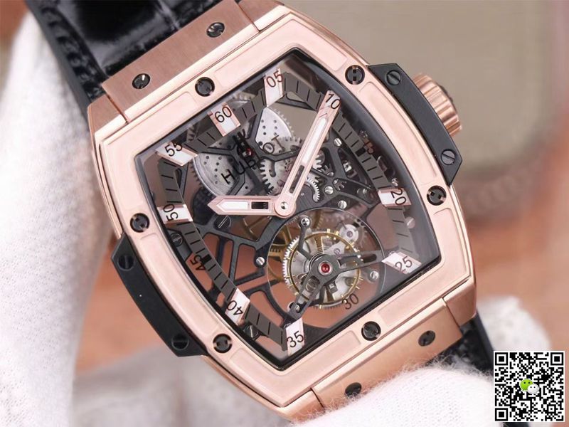 Hublot Masterpiece Tourbillon 906.OX.0123.VR.AES13 JB Factory Rose Gold White Hour