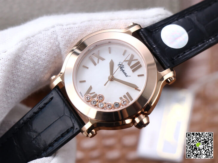 Chopard Happy Sport 278492 YF Factory White Dial Rose Gold
