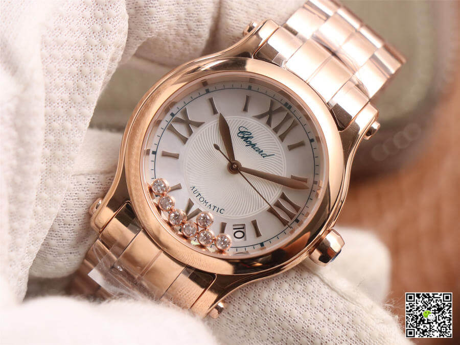 Chopard Happy Sport 274808-5002 YF Factory White Dial Rose Gold