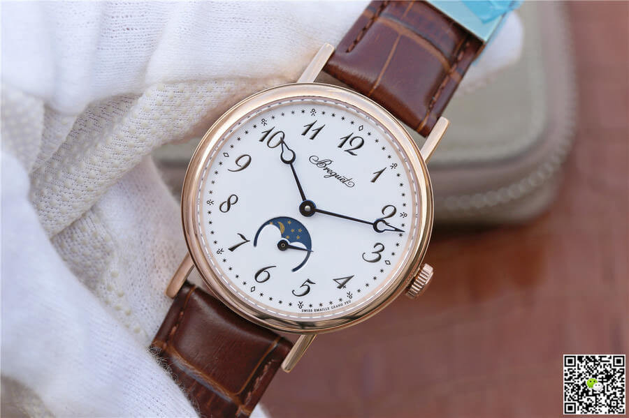 Breguet Classique Moonphase 9087BB TW Factory Rose Gold White Dial
