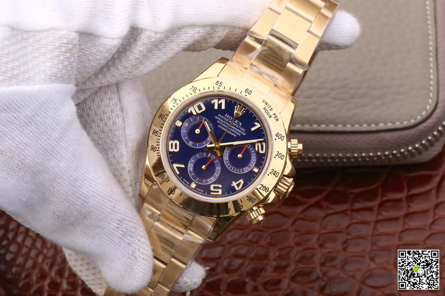 Rolex Daytona Cosmograph 116528 JH Factory Full Gold Blue Dial