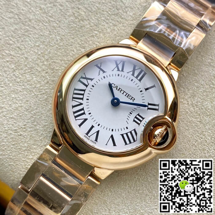Ballon Bleu De Cartier 28MM WGBB0007 V6 Factory Rose Gold