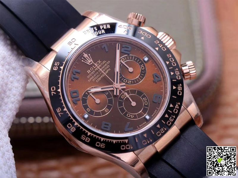Rolex Daytona M116515LN-0015 Noob Factory Brown Dial 4130 Movement