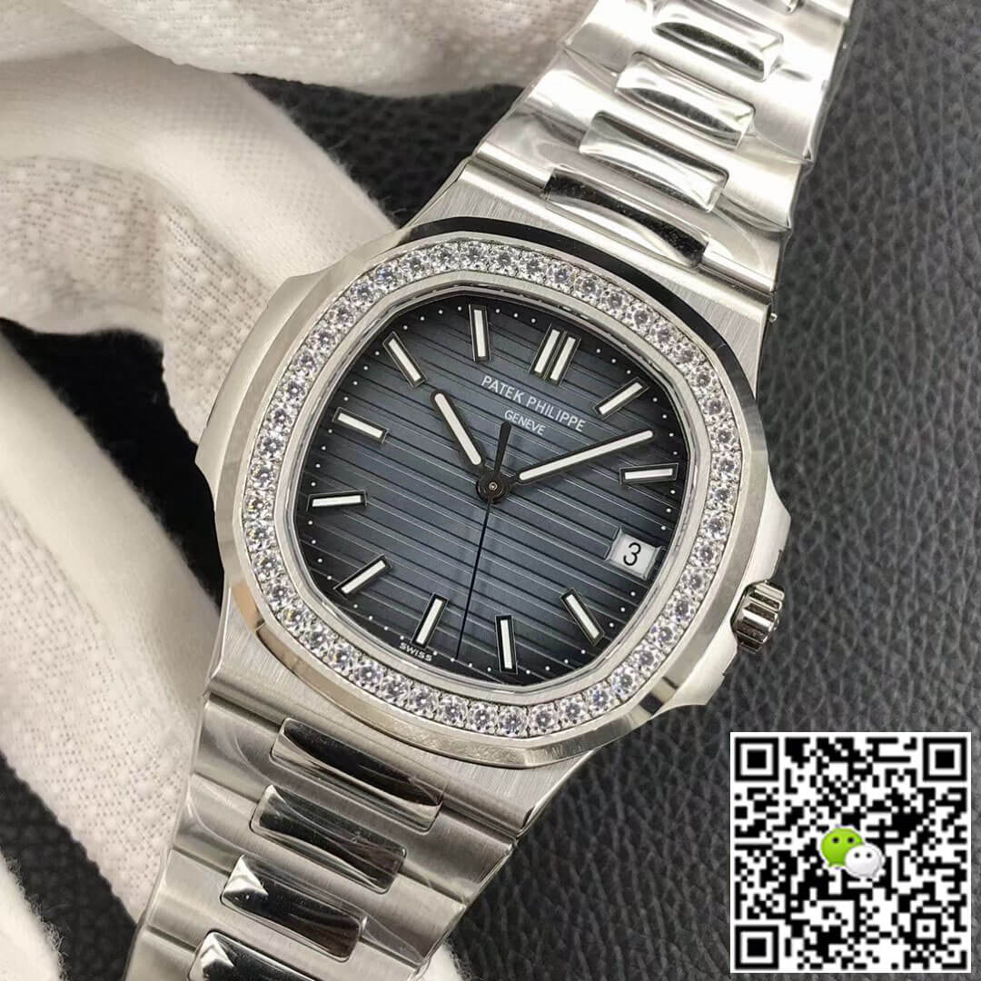 Patek Philippe Nautilus 5713/1G-010 3K Factory Diamond-set Bezel