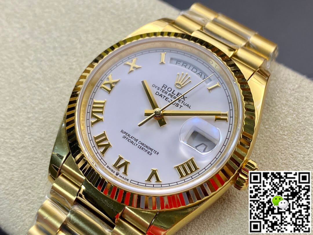 Rolex Day-Date M128238 EW Factory White Dial Roman Time Scale