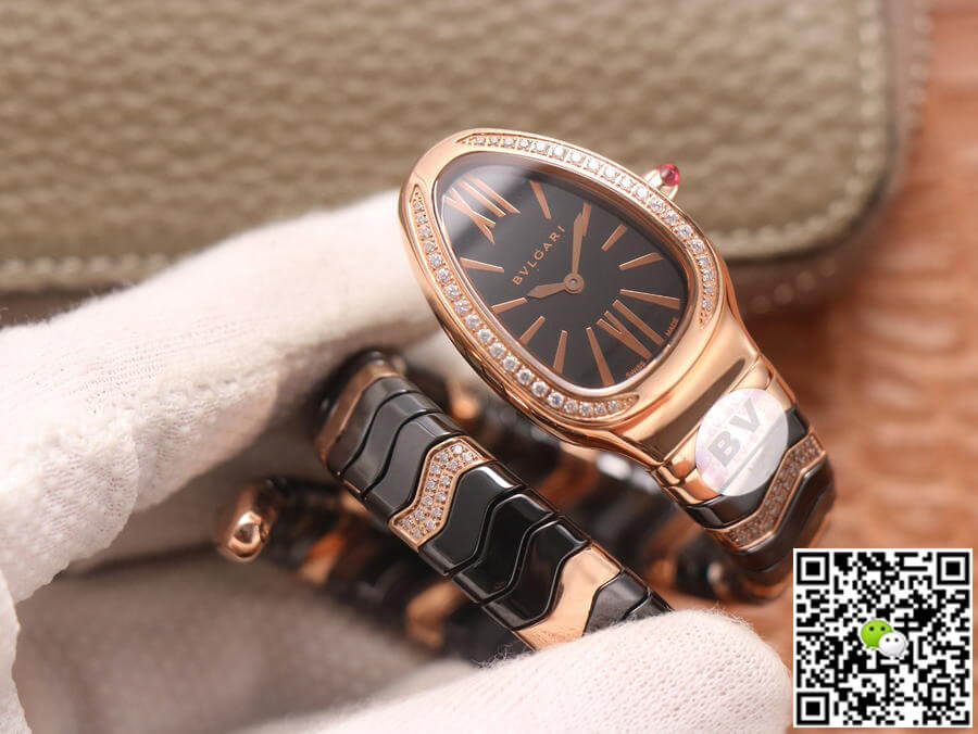 Bvlgari Serpenti BV Factory Rose Gold Diamonds