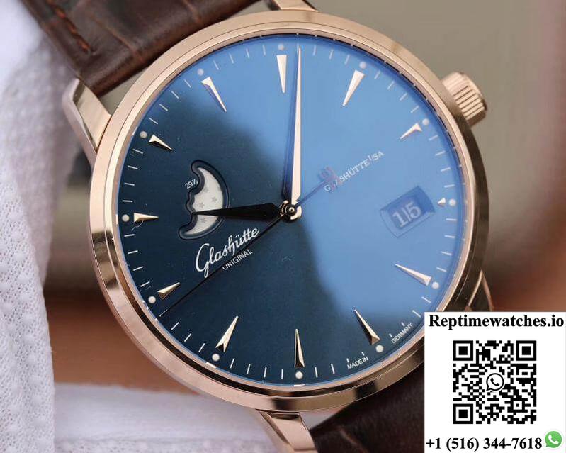 Glashutte Original Senator 1-36-04-04-02-01 Moonphase Gray Dial-Rep Time Watches