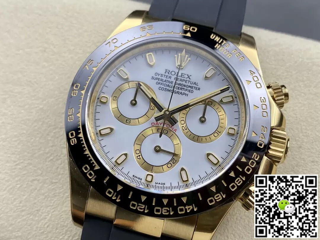Rolex Cosmograph Daytona M116518LN-0041 Clean Factory Rubber Strap
