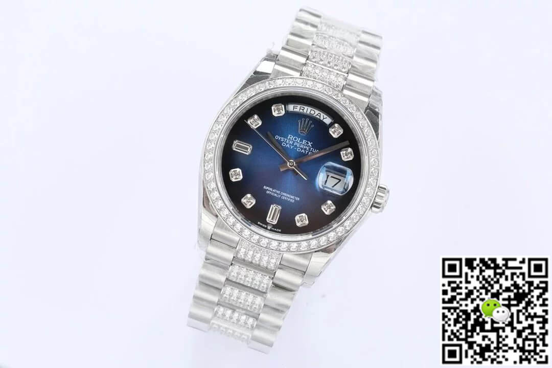 Rolex Day Date M128349RBR-0016 EW Factory Diamond Bezel