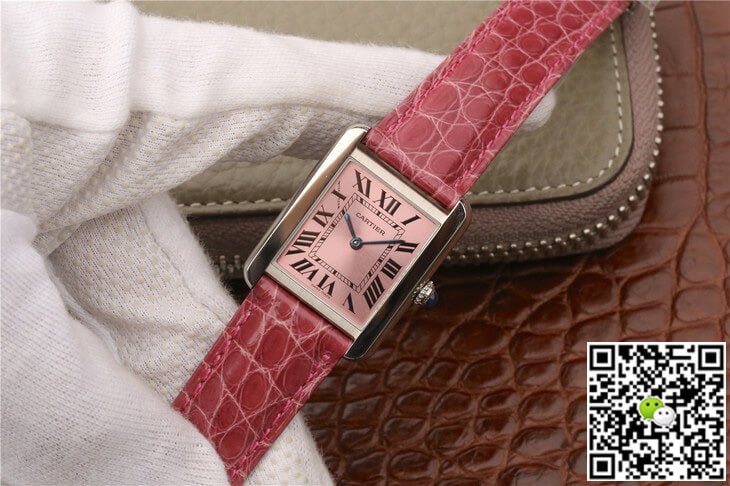 Cartier Tank W5200000 Ladies K11 Factory Pink Dial