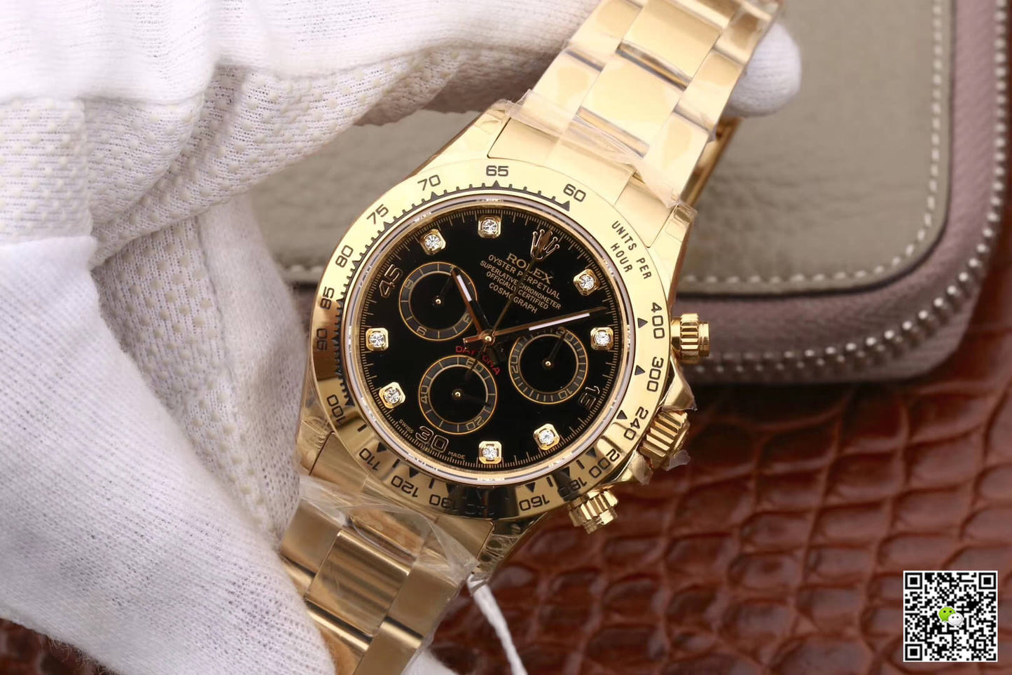 Rolex Daytona Cosmograph M116508-0008 JH Factory Diamonds Black Dial