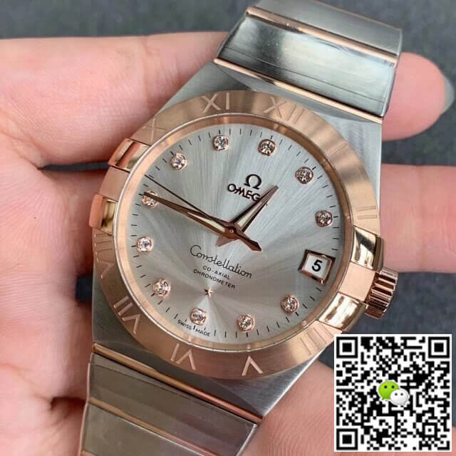 Omega Constellation 123.20.38.21.52.001 VS Factory Diamond-set Dial