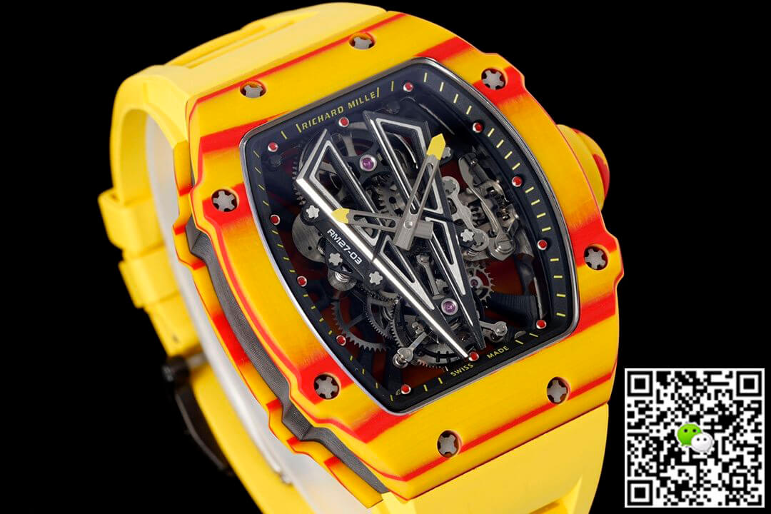 Richard Mille RM27-03 Rafael Nadal Tourbillon RM Factory Yellow Rubber Strap