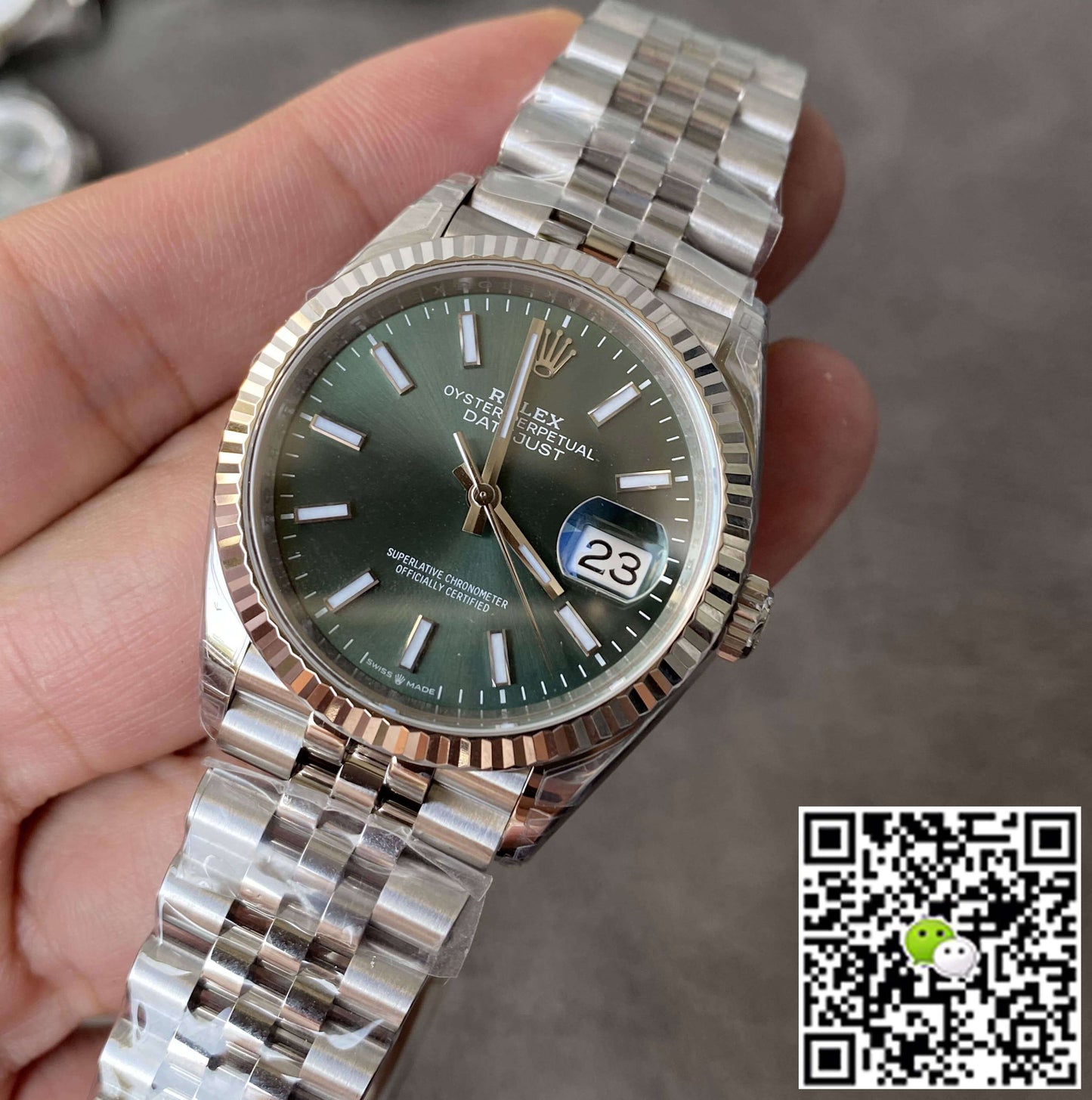 Rolex Datejust M126234-0051 36MM VS Factory Green Dial