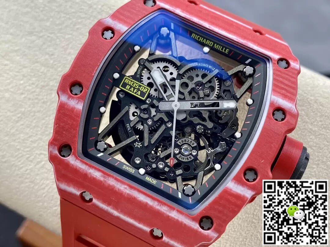 Richard Mille RM35-02 T+ Factory Red Carbon Fiber Skeleton Dial