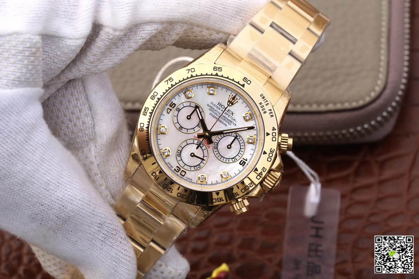 Rolex Daytona Cosmograph 116528-78598 JH Factory Yellow Gold Diamonds Dial