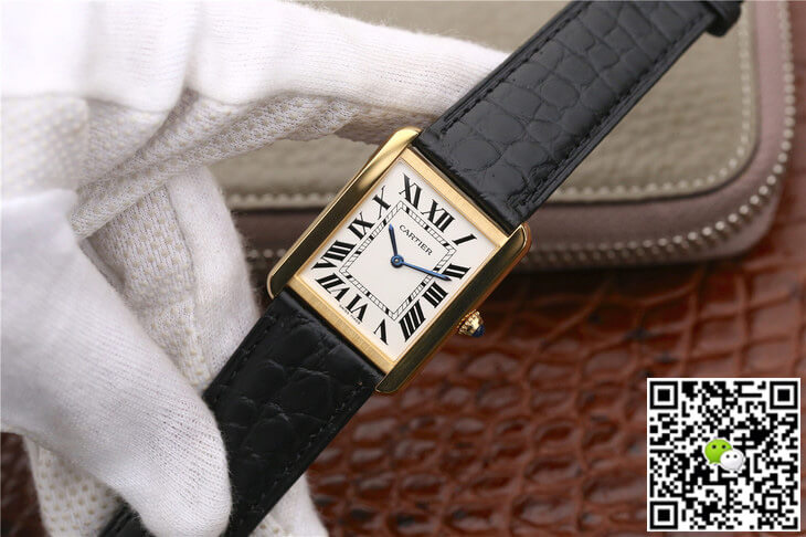 Cartier Tank W5200002 K11 Factory White Dial