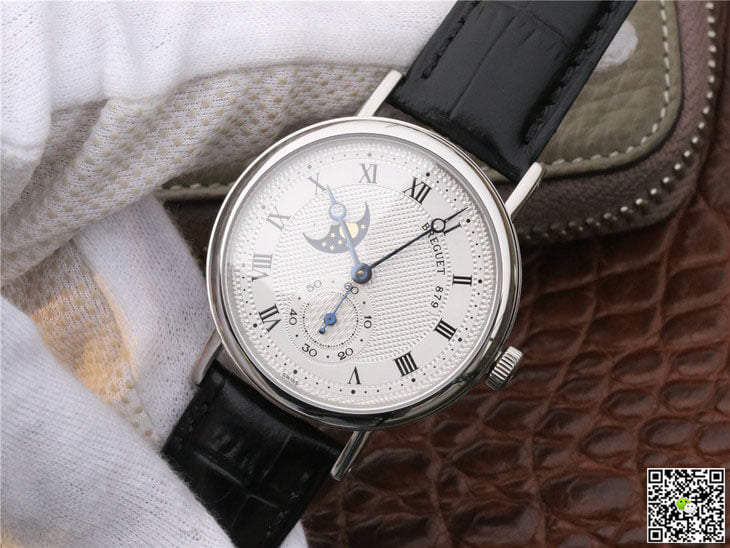 Breguet Classique Moonphase 4396 Stainless Steel White Dial