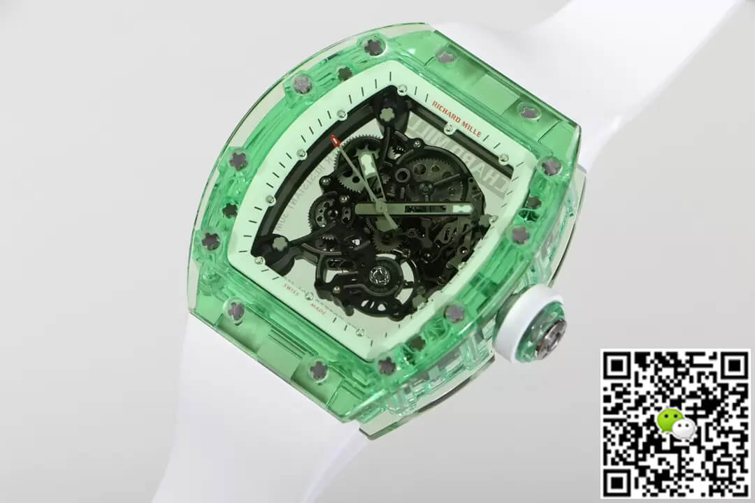 Richard Mille RM055 RM Factory Green Transparent Case