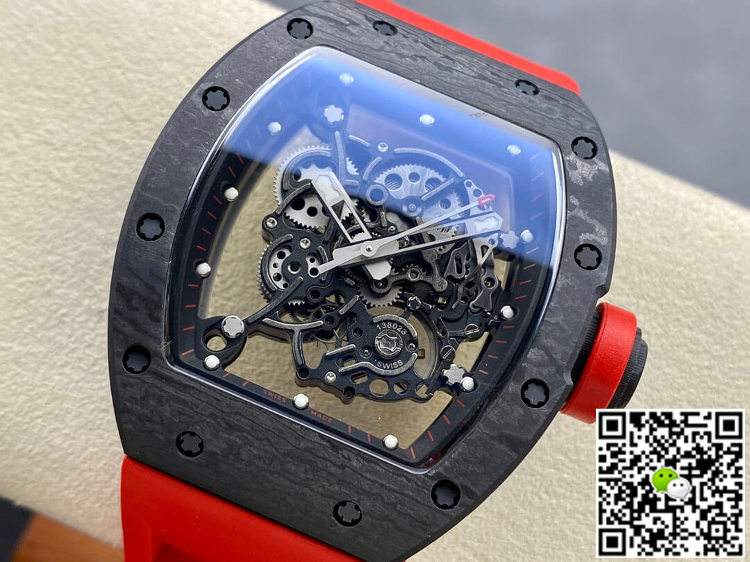 Richard Mille RM-055 BBR Factory Red Rubber Strap