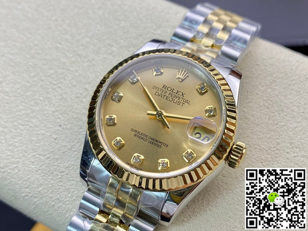 Rolex Datejust M278273-0026 31MM EW Factory Yellow Gold
