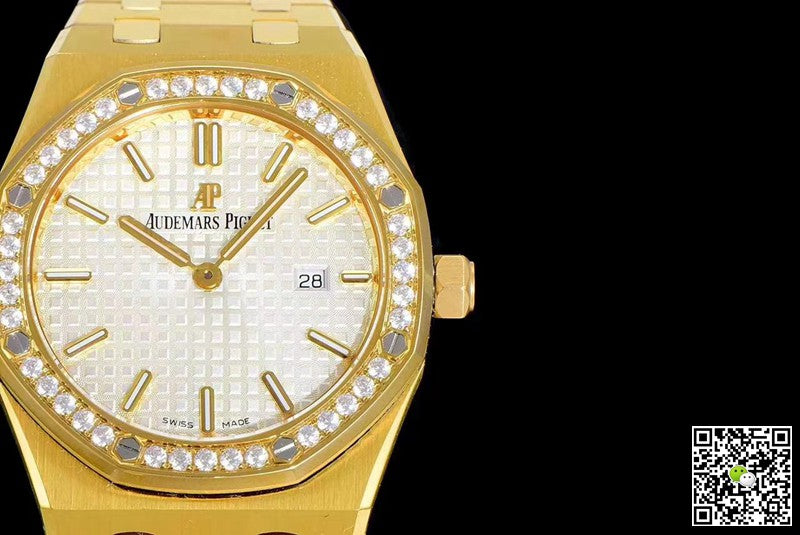 Audemars Piguet Royal Oak Quartz 67651BA.ZZ.1261BA.01 JF Factory Yellow Gold Diamond