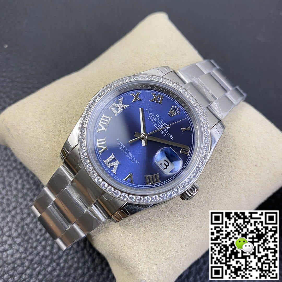 Rolex Datejust M126284RBR EW Factory Diamond Bezel