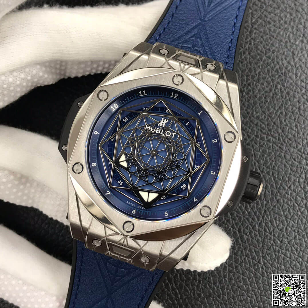 Hublot Big Bang 415.NX.7179.VR.MXM18 WWF Factory Titanium Blue Dial