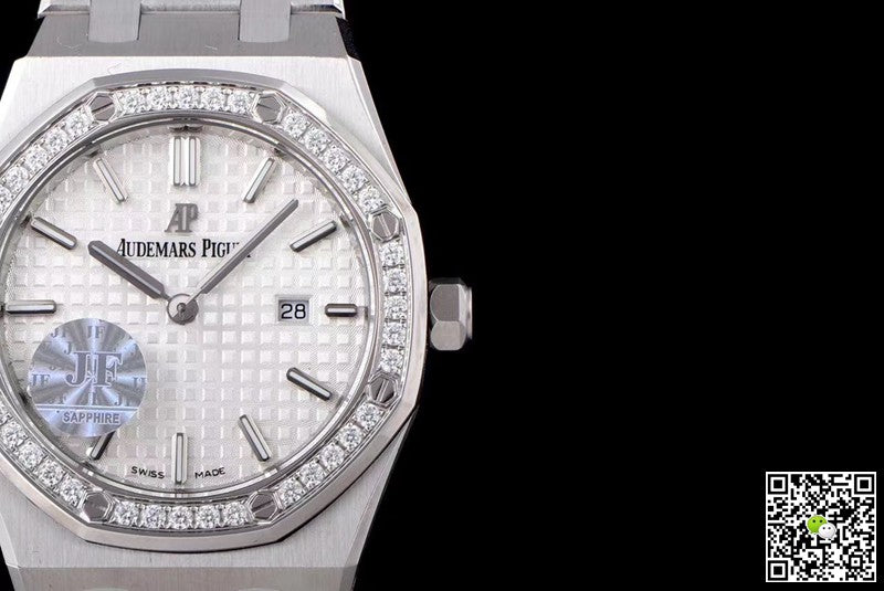 Audemars Piguet Royal Oak Quartz 67651ST.ZZ.1261ST.01 JF Factory White Dial