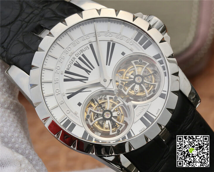 Roger Dubuis Excalibur RDDBEX0250 JB Factory Tourbillon White Dial
