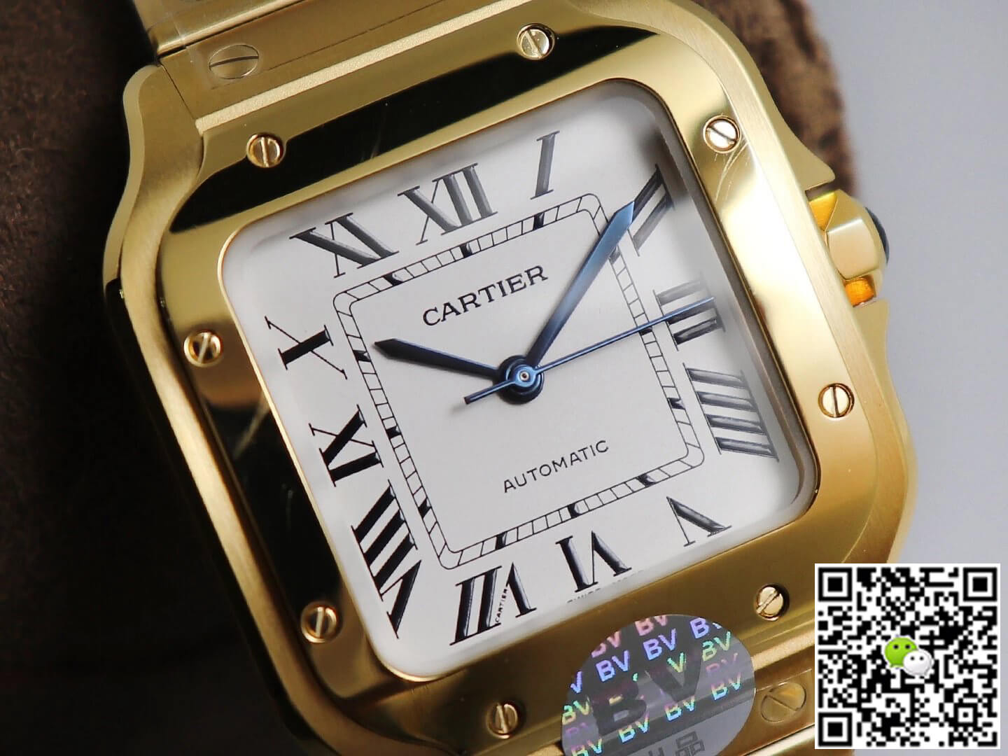 Cartier De Santos W20112Y1 BV Factory Yellow Gold