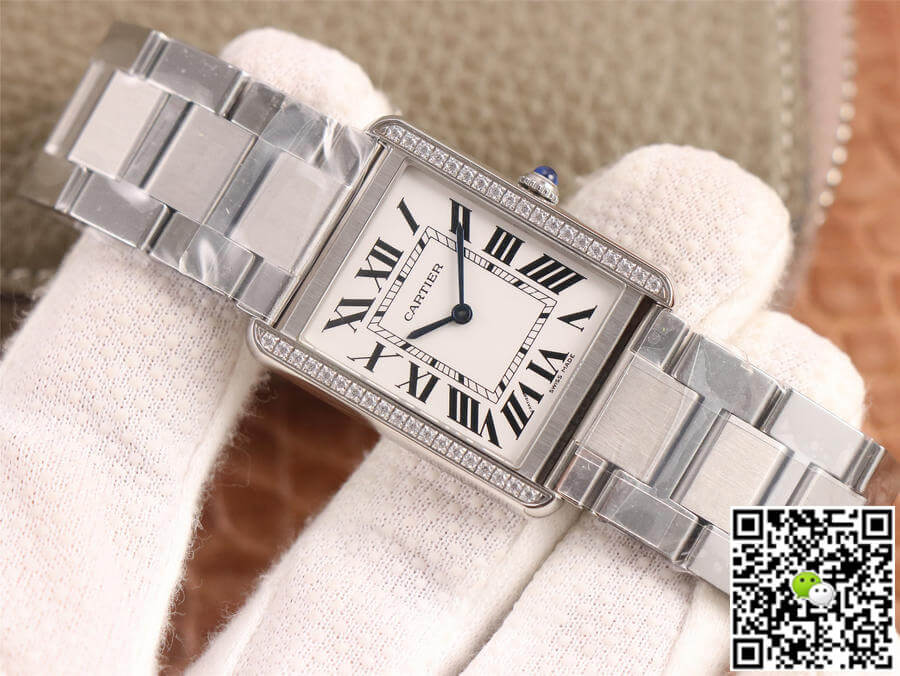 Cartier Tank K11 Factory Diamond White Dial