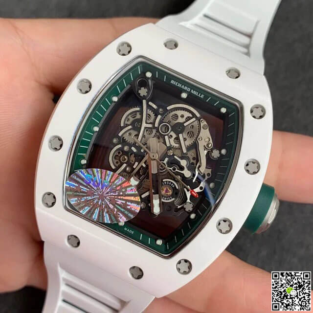 Richard Mille RM055 KV Factory White Ceramic Skeleton Dial