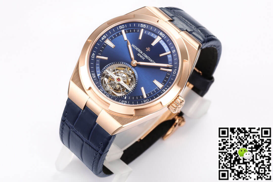 Vacheron Constantin Overseas Tourbillon 6000V/110R-B733 BBR Factory Blue Leather Strap