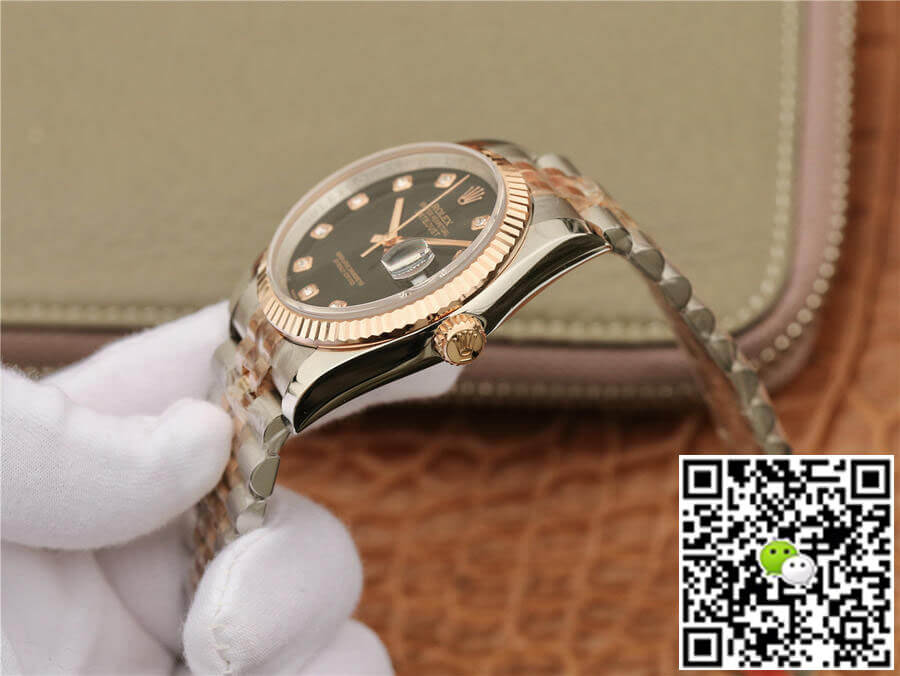 Rolex Datejust 116231 GM Factory Black Diamond Dial