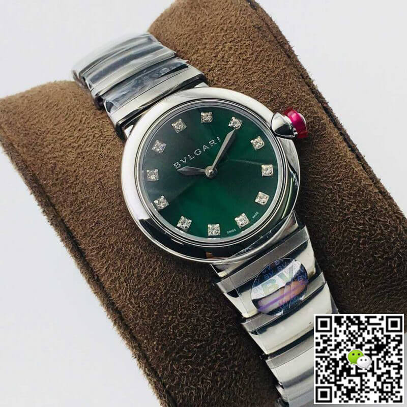 Bvlgari LVCEA BV Factory Stainless Steel Green Dial