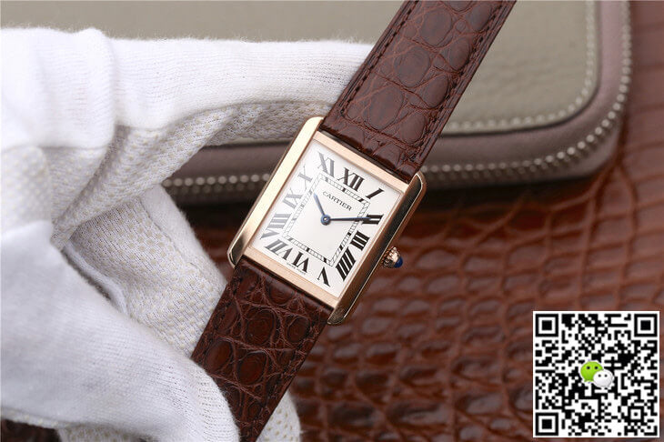Cartier Tank W5200025 K11 Factory White Dial