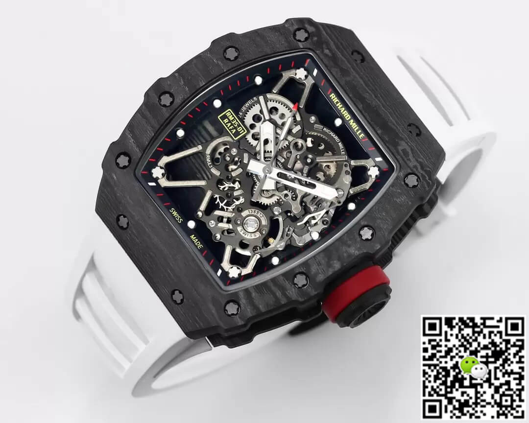 Richard Mille RM35-01 BBR Factory White Rubber Strap