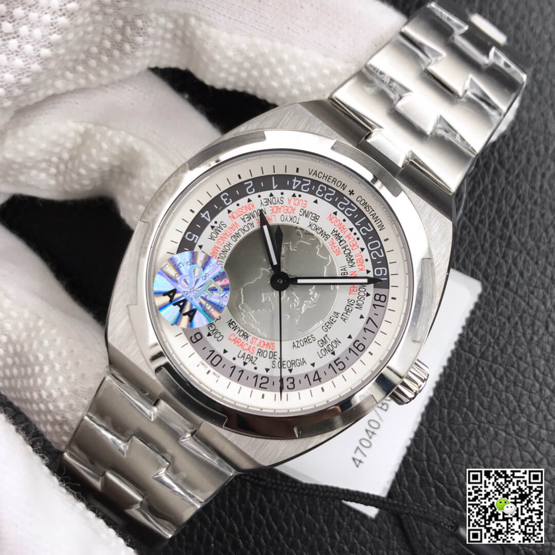 Vacheron Constantin Overseas 7700V/110A-B129 World Time 8F Factory Silver Gray Dial