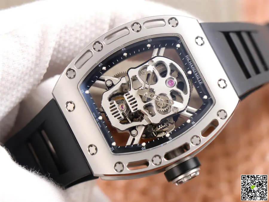 Richard Mille RM52-01 Tourbillon JB Factory Titanium Alloy Skull Dial
