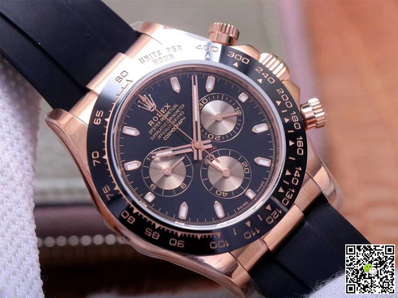 Rolex Daytona M116515LN-0017 Noob Factory Black Dial 4130 Movement