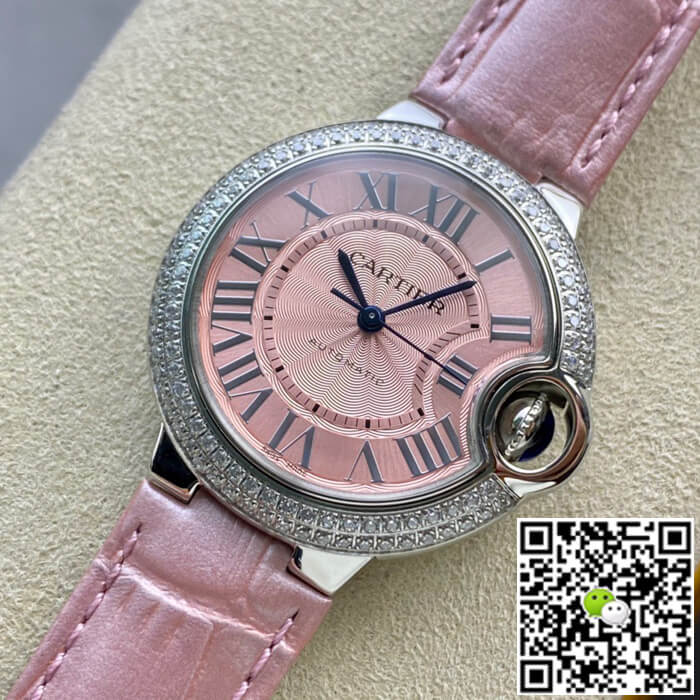 Ballon Bleu De Cartier 33MM V6 Factory Pink Dial