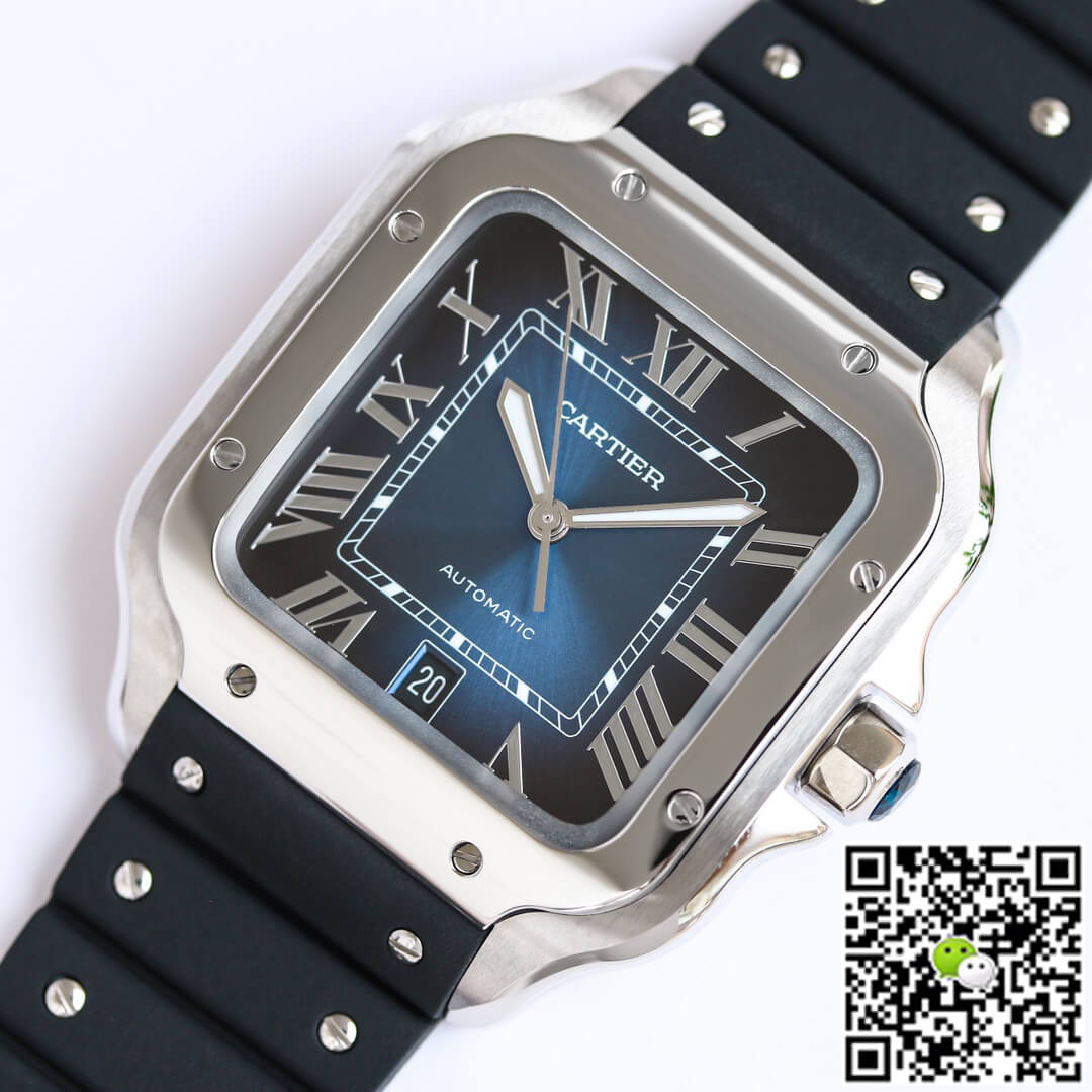 Cartier Santos WSSA0030 GF Factory V2 Rubber Strap