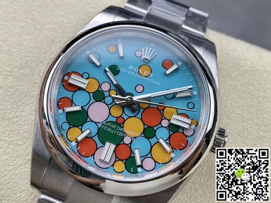 Rolex Oyster Perpetual M124300-0008 41MM EW Factory Turquoise Blue Dial