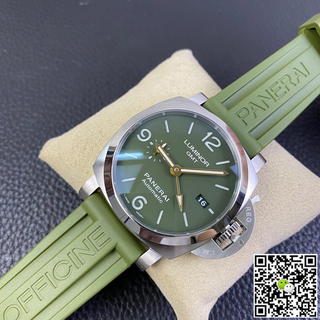 Panerai Luminor PAM01056 VS Factory Green Rubber Strap